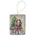 Basset Hound Christmas Porcelain Ornament Christmas Tree Hanging Decorations For Home Christmas Holiday, Rectangle, Gift, Multicolor_maomaolike.com