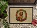 Cocker Spaniel Christmas Flowers Doormat Front Door Mat Indoor Outdoor Rugs For Entryway, Non Slip Washable Low Pile, 24H X 36W_maomaolike.com