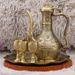 Light Luxury European Antique Style Six-Piece Rose Pot Cup Wine Set Home Wedding Housewarming Metal Gift_maomaolike.com