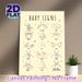 Baby Signs Painting Poster, Warm-toned Minimalist Line Art Poster, Clear Gesture Guides To Support Early Communication, Ideal For Home Living Spaces_maomaolike.com