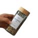 round glass seasoning jar bamboo lid seasoning bottle kitchen seasoning storage jar modern simple seasoning bottle_maomaolike.com