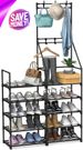 5-Tier Shoe Rack Shoe Storage Organizer, Freestanding Coat And Shoe Rack, 25-30 Pairs Shoe Shelf For Entryway Closet_maomaolike.com
