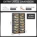 8 Tiers 32 Pairs Hard Plastic Shoe Storage Organizer Cabinet For Entryway, Large Stackable Collapsible Sneaker Shoe Box Organizer For Closet, Portable Folding Shoe Cabinet With Doors, Black_maomaolike.com