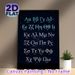 Greek Alphabet Painting Poster, Gradient-colored Greek Letters On Starry Sky Poster, Useful For Learning Greek Alphabet, Ideal For Study Room And Home_maomaolike.com