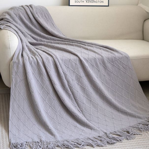 Apartment Bed End Decoration Sofa Bed Cover Knitted Bed End Blanket Hotel Bed Flag_maomaolike.com