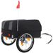 Heavy-Duty Bike Cargo Trailer With Removable Waterproof Cover – 88 Lbs Capacity, 16" All-Terrain Wheels & Foldable Design For Camping, Groceries, Gray Black_maomaolike.com