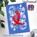 Red Chili Pepper Painting Poster, Vibrant Realistic Red Chilies With Artistic Light-toned Calligraphy-style Pattern Poster, Eye-catching Culinary_maomaolike.com
