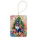 Great Dane Christmas Porcelain Ornament Christmas Tree Hanging Decorations For Home Christmas Holiday, Rectangle, Gift, Multicolor_maomaolike.com