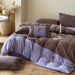 Wholesale INS Korean Pure Embroidered Double Layer Crepe Four-Piece All Cotton Retro Style Color Block 4-Piece Set_maomaolike.com