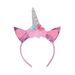 Unicorn Horn Headband Glitter Cute Unicorn Hairband Birthday Party Halloween Cosplay Clothing Hair Decoration 27cm* 12pcs_maomaolike.com