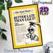 Retro Beauty Themed Painting Poster, Vintage Newspaper-style With Bold Witty Quote & Monochrome Illustration Poster, Fun Beauty-inspired Decor, Ideal_maomaolike.com