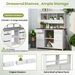 Garden Potting Bench Table, Rustic And Sleek Design With Multiple Drawers And Shelves For Storage_maomaolike.com