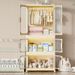 Installation-free Transparent Box Household Folding Wardrobe Clothes Quilt Organizing Artifact Children's Toy Storage_maomaolike.com