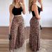 Women's Clothing Elegant print belted tank top leopard print high-waisted wide-leg pant suit_maomaolike.com