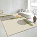 Living Room Rug Large Size Gorgeous Gold Frame Design Bedroom Rug Plush Thickened Machine Washable Thickened Underlay Interior Decorative Rug_maomaolike.com