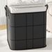 Foldable Wardrobe Storage Bag, Large Capacity Storage Box, Household Double Zipper Organizer Bag With Handles For Clothes And Quilts_maomaolike.com