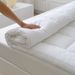 Custom Cross-Border White Goose 10cm Height Comfortable Hotel Single Thickened Double Layer Feather Mattress All Cotton_maomaolike.com