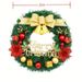 Christmas Wreath Reef For Front Door Window 24 Inch Pine Artificial Garland With Bowknot, Bells, Deer, Red Berries, Flower Gifts For Christmas Party Decor_maomaolike.com