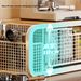 Kitchen Coffee Machine With Elevated Countertop, Multifunctional Water Cup, Bowl, Dish, Tray, Pull-out Storage Rack, Tea Bag Storage Rack_maomaolike.com