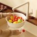 VANFOLA Double‑Layer Kitchen Colander, Household Desktop Vegetable Washing Bowl, Food‑Grade Fruit Basket For Vegetables & Fruits Drying_maomaolike.com