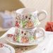 Fritillaria Flower Niche High-End French Retro Style Black And White Coffee Cup Luxury Box Exquisite Gift Set_maomaolike.com