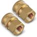 ESSENTIAL WASHER Brass 3/8" Female Quick Connect Fittings To Female NPT - Pressure Washer Couplers, 4200 PSI, 2 Pack_maomaolike.com