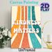 Kindness Matters Painting Poster, Vintage Distressed Colorful Retro Striped Poster, Warm Positive Message Ideal For Home, Living Room Or Office Wall_maomaolike.com