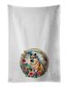 Norwegian Buhund And Flowers Kitchen Towel Set Of 2 White Dish Towels Decorative Bathroom Hand Towel For Hand, Face, Hair, Yoga, Tea, Dishcloth, 19 X 28", White_maomaolike.com