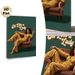 "Sit Like A Lady" Retro Themed Painting Poster, Vintage-style Poster Featuring Stylish Woman In Floral Jumpsuit Lounging On Armchair With Wine Glass_maomaolike.com