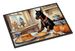 Doberman Pinscher Fall Kitchen Pumpkins Doormat Front Door Mat Indoor Outdoor Rugs For Entryway, Non Slip Washable Low Pile, 24H X 36W_maomaolike.com