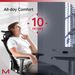 Q3-MT Ergonomic Office Chair With Footrest Home Office Ergonomic Chair With Soft Rubber Lumbar Support Extra Large 2D Headrest & 3D Armrest 140° Tilting Mesh Computer Chair_maomaolike.com