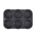Food Grade Silicone Hamburger 6-Hole French Bread Mold Easy Release Kitchen Baking Tool_maomaolike.com