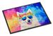 Samoyed Hippie Dawg Doormat Front Door Mat Indoor Outdoor Rugs For Entryway, Non Slip Washable Low Pile, 24H X 36W_maomaolike.com