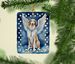 Borzoi My Angel Porcelain Ornament Christmas Tree Hanging Decorations For Home Christmas Holiday, Rectangle, Gift, Multicolor_maomaolike.com