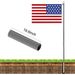 20 FT Sectional Flag Pole Kit Extra Thick Aluminum Flagpole With 1 Flag 2 Rope_maomaolike.com