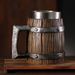 Munich October Oktoberfest Party German large barrel beer cup personalized handmade wood water cup large capacity mug_maomaolike.com