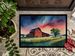 Barn At Twilight Doormat Front Door Mat Indoor Outdoor Rugs For Entryway, Non Slip Washable Low Pile, 24H X 36W_maomaolike.com