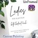 Ladies Themed Typography Painting Poster, Minimalist Black & White Text Poster, Elegant Decorative Piece Ideal For Home Bar, Party Space And Dance_maomaolike.com