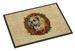 English Bulldog Christmas Flowers Doormat Front Door Mat Indoor Outdoor Rugs For Entryway, Non Slip Washable Low Pile, 24H X 36W_maomaolike.com