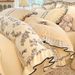 Wholesale French Princess Style Wrinkled Lace Milk Velvet Winter Warm Coral Fleece Flannel Four-Piece Set_maomaolike.com