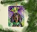 Black And Tan Coonhound King Of Mardi Gras Porcelain Ornament Christmas Tree Hanging Decorations For Home Christmas Holiday, Rectangle, Gift, Multicolor_maomaolike.com