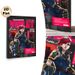 Arcane Violet Themed Painting Poster, Bold Cyberpunk-style Character Portrait Poster, Striking Vivid Artwork Ideal For Game Room, Bedroom Wall Decor_maomaolike.com