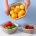 Multi Purpose Basket: Double Layered Kitchen Dishwasher, Household Drain, Thickened Plastic Vegetable And Living Room_maomaolike.com