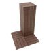 Plastic Interlocking Deck Tiles,44 Pack Patio Deck Tiles,12"x12" Square Waterproof Outdoor All Weather Use, Patio Decking Tiles For Poolside Balcony Backyard, Brown_maomaolike.com