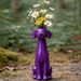 New Quirky Vase, Handmade Unique Dog-shaped Vase, Home Decoration Resin Ornament_maomaolike.com