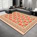 Living Room Rug Large Size Gorgeous Gold Frame Design Bedroom Rug Plush Thickened Machine Washable Thickened Underlay Interior Decorative Rug_maomaolike.com