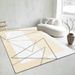 Living Room Rug Large Size Gorgeous Gold Frame Design Bedroom Rug Plush Thickened Machine Washable Thickened Underlay Interior Decorative Rug_maomaolike.com