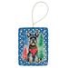Schnauzer Christmas Porcelain Ornament Christmas Tree Hanging Decorations For Home Christmas Holiday, Rectangle, Gift, Multicolor_maomaolike.com