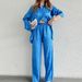 Women's Clothing two-piece high-end long-sleeved loose leopard print spring fashion casual _maomaolike.com