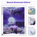 PhotoCustom Full Square Diamond Spectacular Purple Architectural Landscape Round Diy Diamond Embroidery Artwork Gift_maomaolike.com
